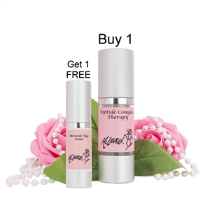 Buy 1 - Get 1 FREE  |  Buy 1 Anti-Aging Peptide Complex Therapy for 25% OFF, Get 1 Miracle Eye Serum FREE | $131.12 SAVINGS